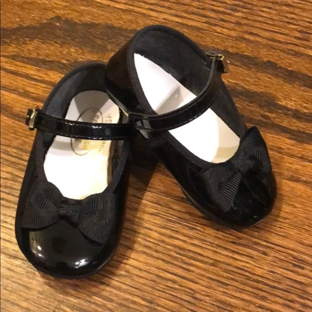 Wee Kids Black Dress Shoes